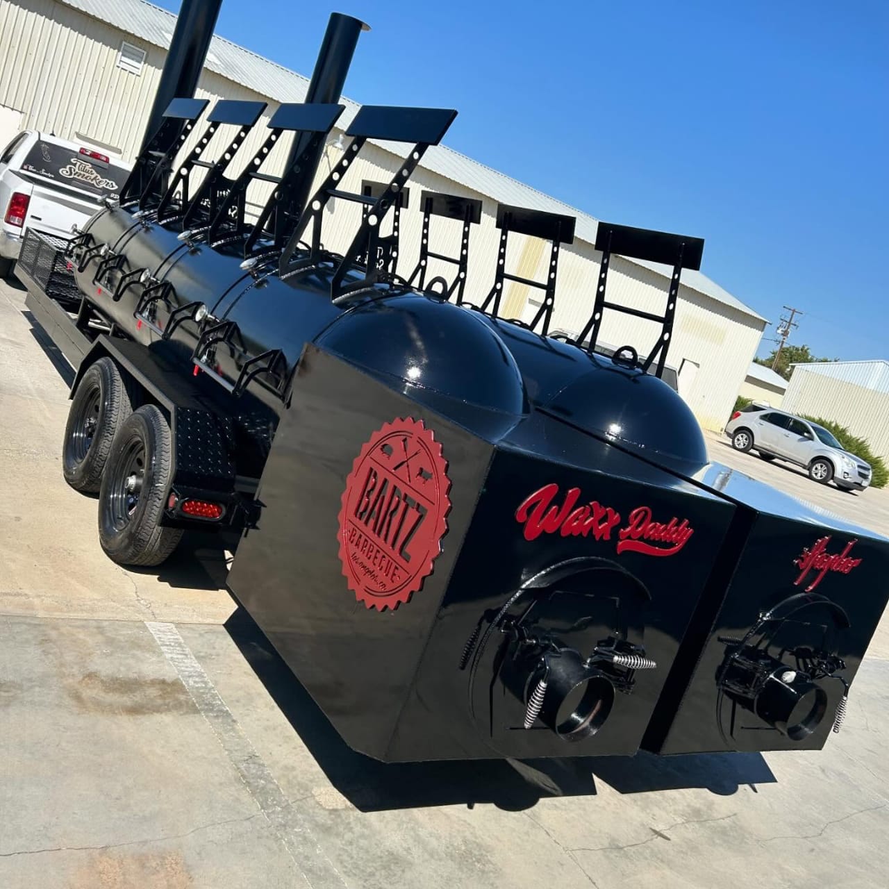 🔥 Double 1000-Gallon Smoker with Insulated Firebox & Santa Maria Grill - Image 3