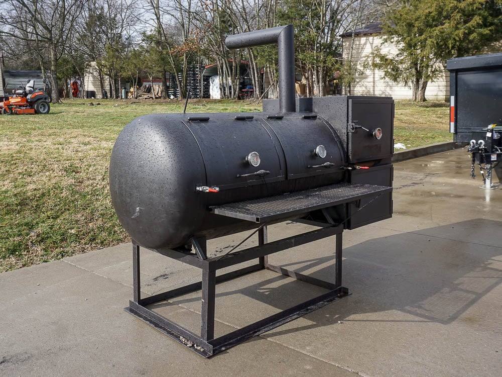 BBQ Smoker 250 Gallon Reverse Flow Patio BBQ Cooker - Image 3
