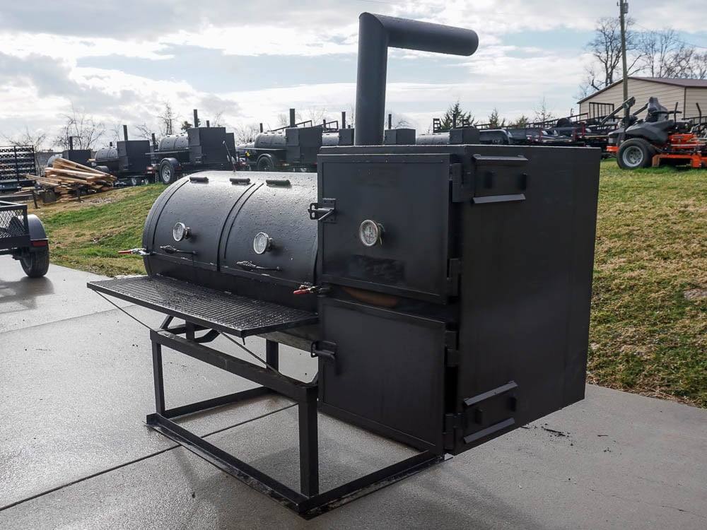 BBQ Smoker 250 Gallon Reverse Flow Patio BBQ Cooker - Image 7