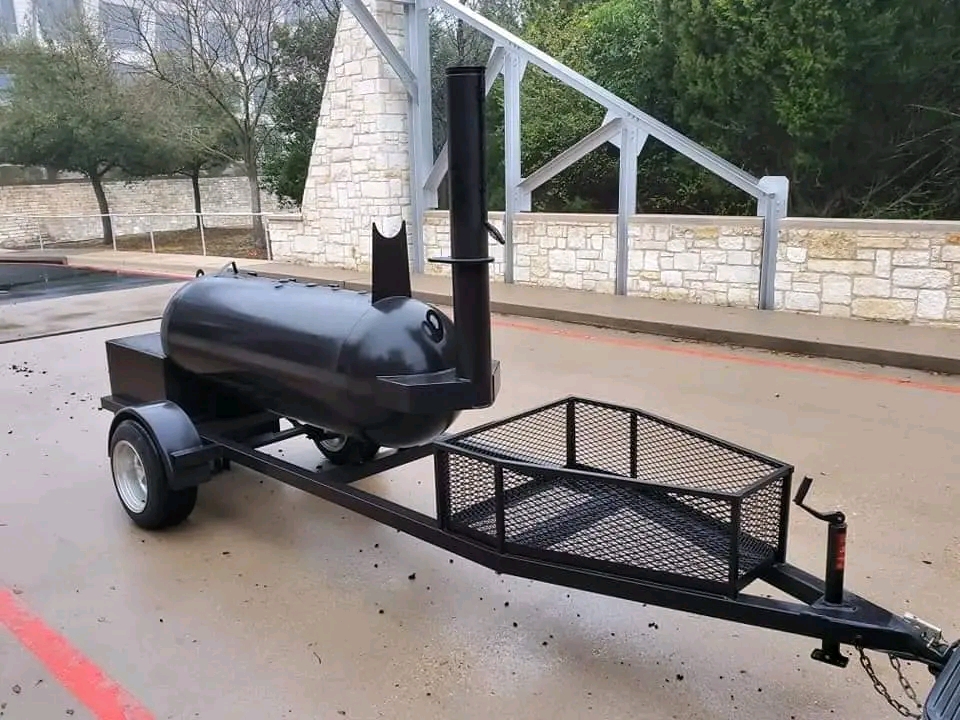 🔥 250 Gallon Custom-Built Offset Smoker on Trailer